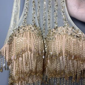 Alyce Paris, Gold Long Prom Dress, 2 piece